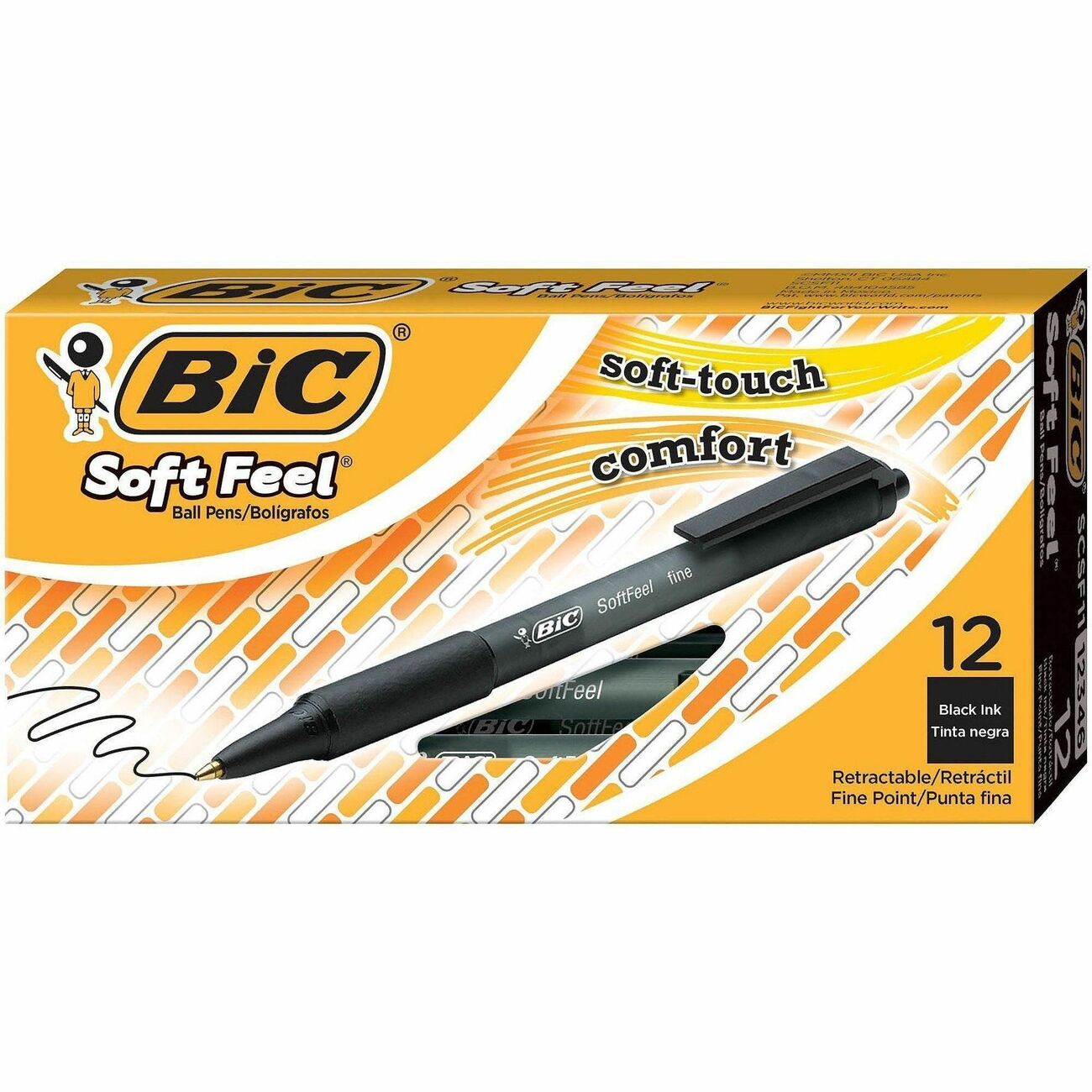 BIC Pen Softfeel Bp Rt Fine Bk