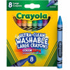 Crayola Crayon Wshbl Large 8 Count