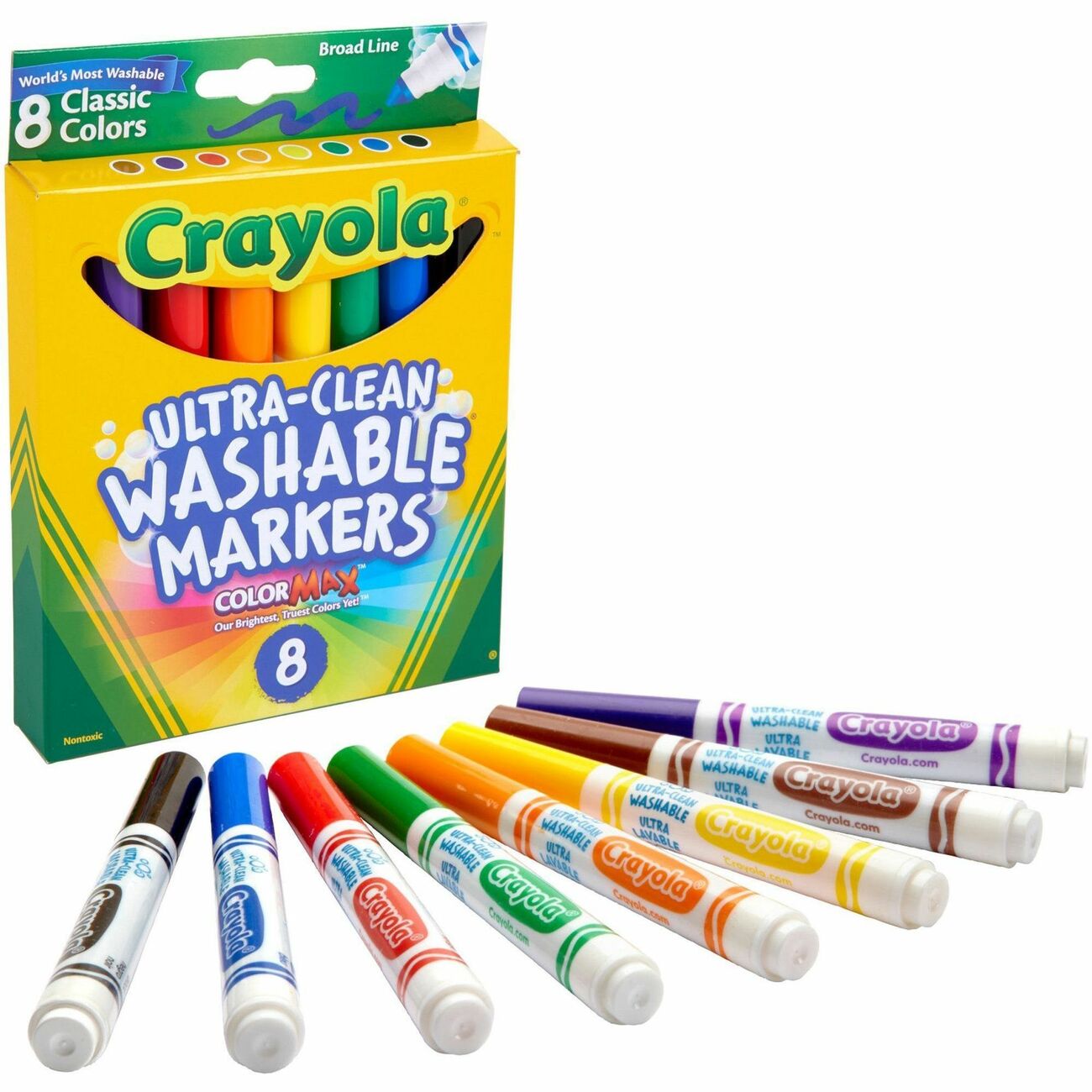Crayola Marker Broadline Wshble 8Ct