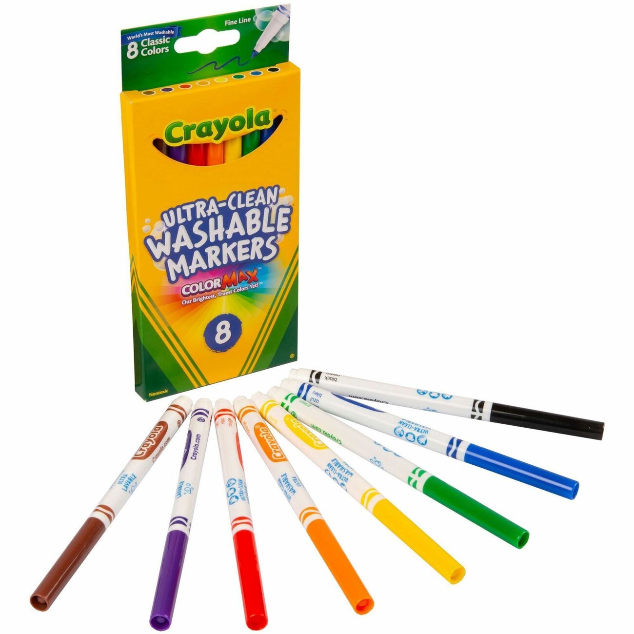 Crayola Marker Finetip Wshble 8Ct