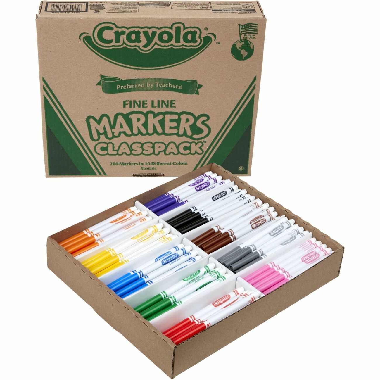 Crayola Marker Classpk Fnpt 200Ct