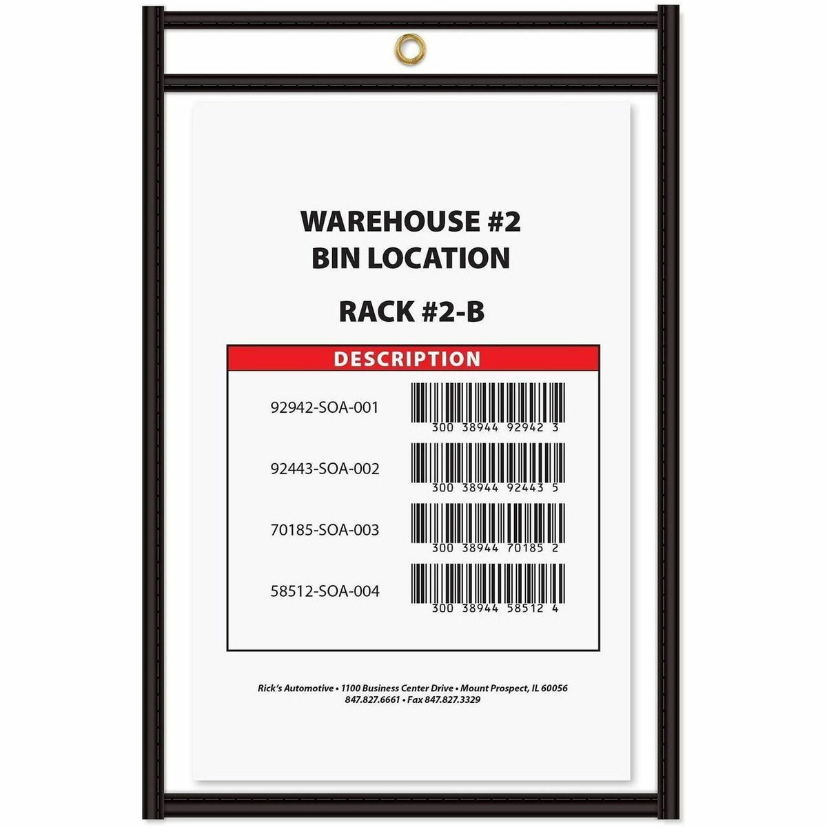 C-Line Stitched Vinyl Shop Ticket Holders