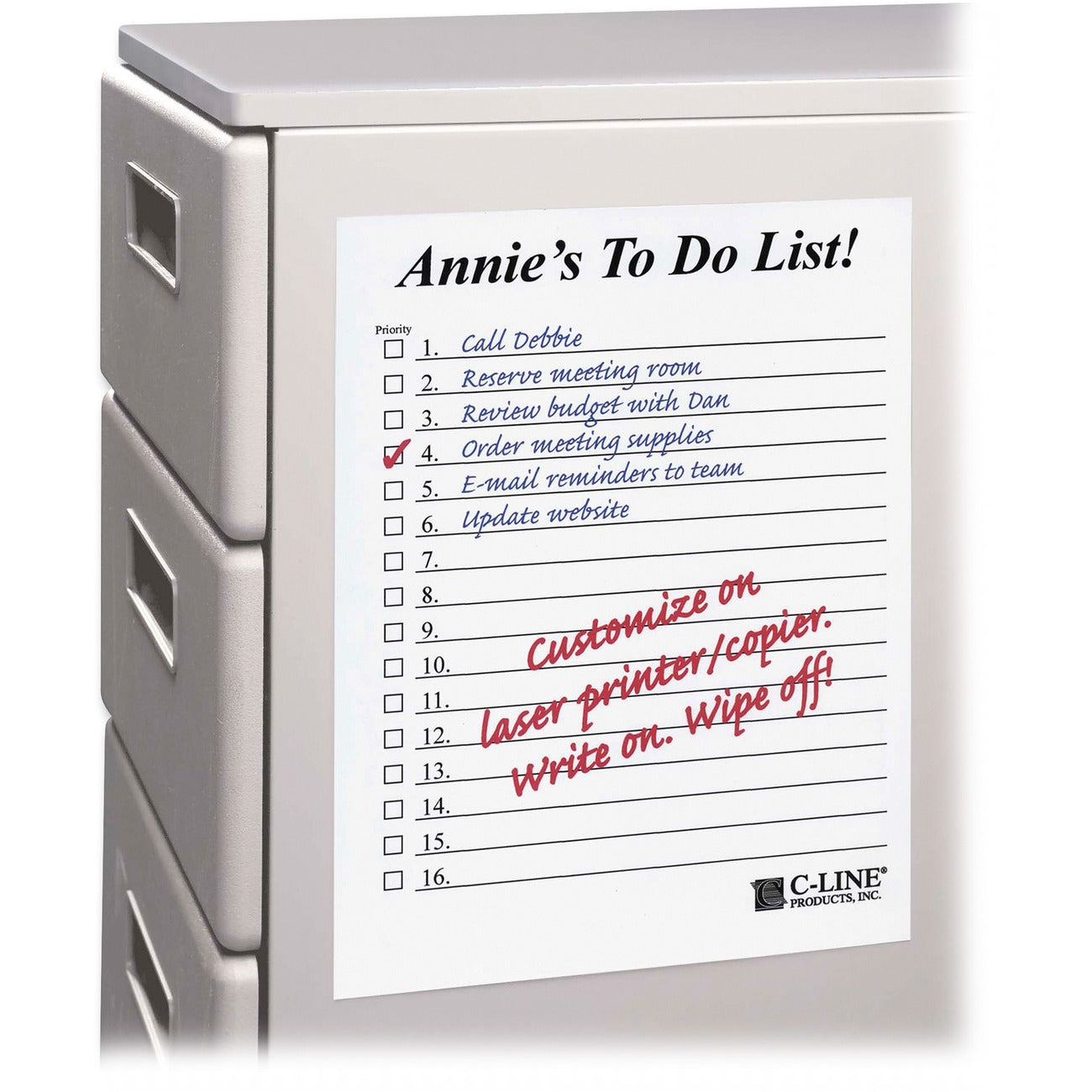 C-Line Sheets Dryerase 11X8.5