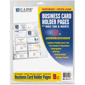 C-Line Refill Busncard W/Tabs Ltr