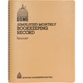 Book Record Monthly Beige