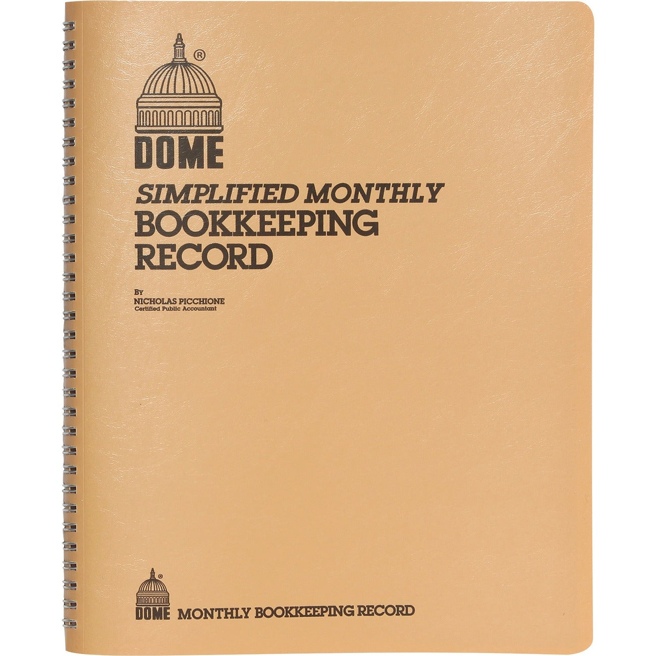 Book Record Monthly Beige