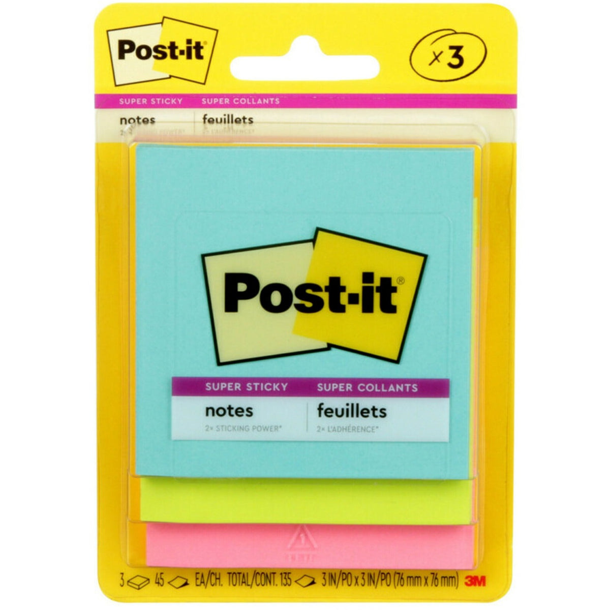 Post-it&reg; Super Sticky Notes - Supernova Neons Color Collection