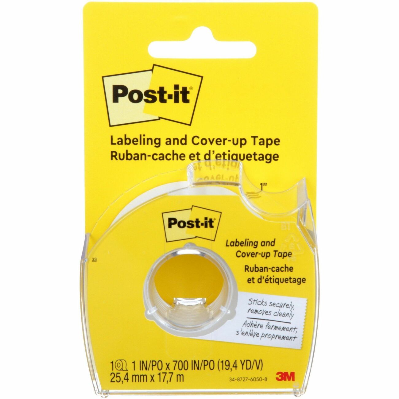 Scotch Removable Cover-Up Tape, 1"