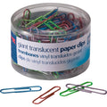 Officemate Translucent Vinyl Paper Clips