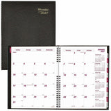 Brownline CoilPro Monthly Planner (14 Months) , 11" x 8-1/2" , English, Black