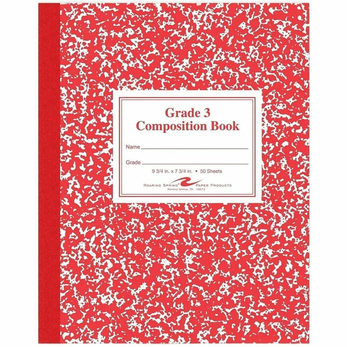 Roaring Spring Grade School Ruled Marble Flexible Cover Composition Book