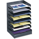 Safco Slanted Shelves Steel Desk Tray Sorter