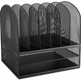 Onyx 2 Horizontal/6 Upright Desk Organizer