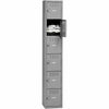 Tennsco 6-Tier No Legs Steel Box Lockers