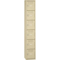 Tennsco 6-Tier No Legs Steel Box Lockers