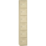 Tennsco 6-Tier No Legs Steel Box Lockers
