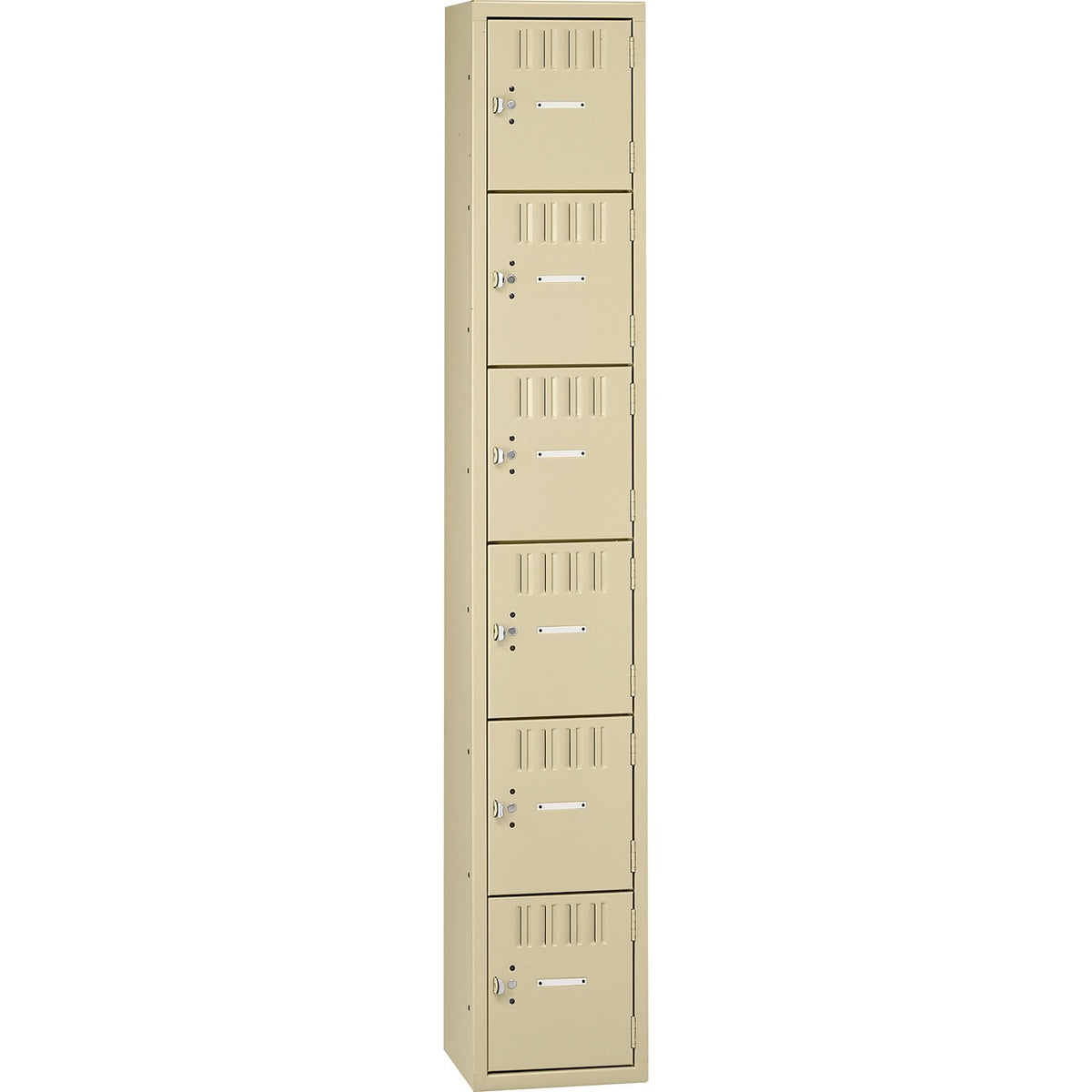 Tennsco 6-Tier No Legs Steel Box Lockers