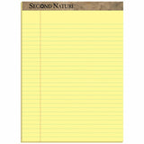TOPS Second Nature Ruled Canary Writing Pads
