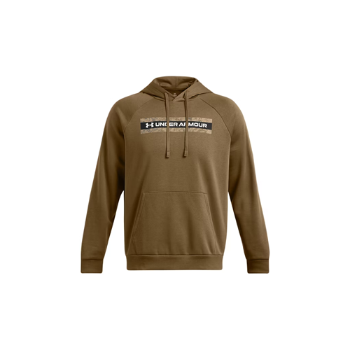 Men's UA Rival Fleece Camo Chest Stripe Hoodie