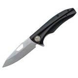 PDK-2S: Police Duty Knife, Grooved Grip, Stonewashed Blade