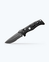 Adamas | Tungsten Gray Black G10 | Serrated Drop-Point