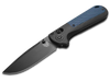 Benchmade Redoubt Limited Edition 430BK-LE1 Black & Blue Grivory & CPM-D2 Steel Pocket Knife