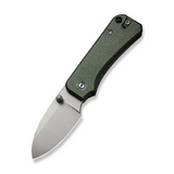 CIVIVI Baby Banter Thumb Stud Knife Micarta Handle (2.34"" Nitro-V Blade) C19068SB-1