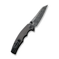 CIVIVI P87 Folder Flipper Knife Carbon Fiber & G10 Handle (2.90"" Damascus Blade) C21043-DS1