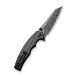 CIVIVI P87 Folder Flipper Knife Carbon Fiber & G10 Handle (2.90"" Damascus Blade) C21043-DS1