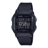 Classic Digital Watch w/ Blackout Dial, Dual Time & 5 Alarms