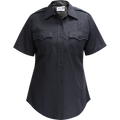 Justice Women's Short Sleeve Shirt w/ Traditional Collar - LAPD Navy