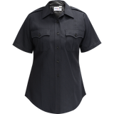 Command Women's Short Sleeve Shirt w/ Zipper - LAPD Navy