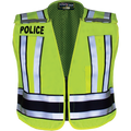 Pro Series Hi-Vis Safety Vest w/ Navy Band & POLICE Lettering - LAPD Navy