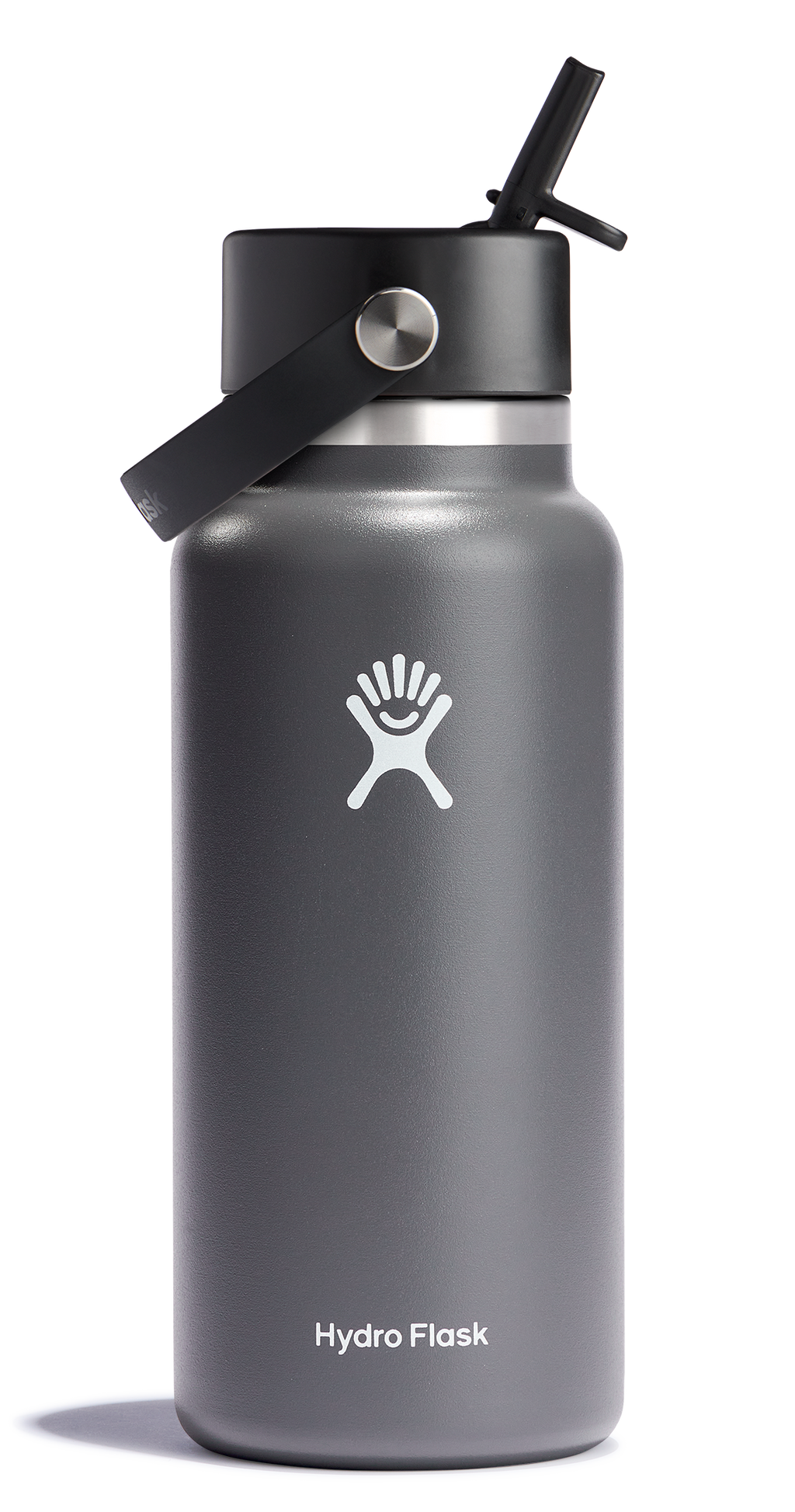 Wide Mouth Insulated Water Bottle w/ Flex Straw Cap