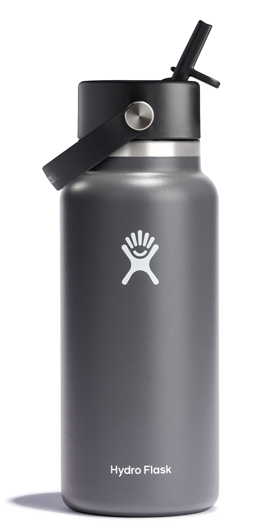 Wide Mouth Insulated Water Bottle w/ Flex Straw Cap