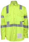 FR Hi-Vis Class 3 Long Sleeve Work Shirt