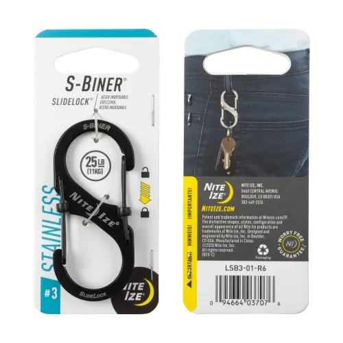 S-Biner Stainless Steel SlideLock