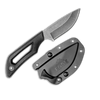 PIVOT DROP-POINT (Black, w/Sheath)