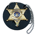 Round Universal Badge Holder w/ Chain