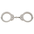 Model 702C Oversize Chain Link Handcuff - Nickel Finish