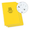 Fabrikoid Stapled Notebook - 4.625 x 7 Journal - 3 Pack