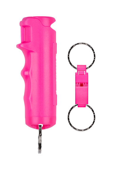 Pepper Gel w/ Quick Release Whistle Keychain