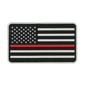 American Flag Red Line Patch