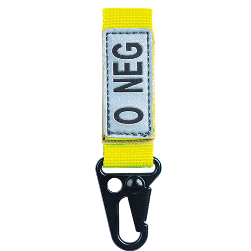 Embroidered Blood Type Tags (O-)
