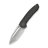 WEKNIFE Micro Trogon Thumb Stud Knife Tiger Stripe Pattern Flamed Titanium Handle