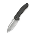 WEKNIFE Micro Trogon Thumb Stud Knife Tiger Stripe Pattern Flamed Titanium Handle